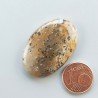 Pietra di Sole Nera Naturale Forma Ovale Piatto Cabochon Liscio Fatto a Mano 34X23X6mm 7,80gm 1pz