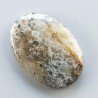 Pietra di Sole Nera Naturale Forma Ovale Piatto Cabochon Liscio Fatto a Mano 29X21X5mm 5,80gm 1pz