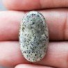 Pietra di Sole Nera Naturale Forma Ovale Piatto Cabochon Liscio Fatto a Mano 26X16X5mm 3,80gm 1pz