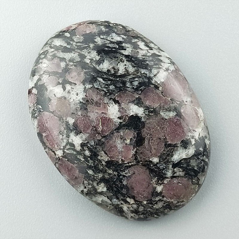 Pietra Eudialite Naturale Forma Ovale Piatto Cabochon Liscio Fatto a Mano 36X27X7mm 13,50gm 1pz