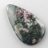 Pietra Eudialite Naturale Forma Goccia Piatto Cabochon Liscio Fatto a Mano 34X20X4mm 6,05gm 1pz
