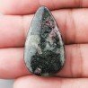 Pietra Eudialite Naturale Forma Goccia Piatto Cabochon Liscio Fatto a Mano 34X20X4mm 6,05gm 1pz