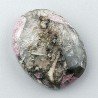 Pietra Eudialite Naturale Forma Ovale Piatto Cabochon Liscio Fatto a Mano 23X18X6mm 4,60gm 1pz