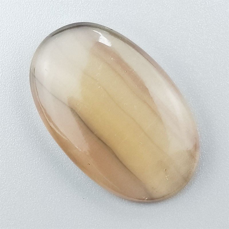 Fluorite Naturale Forma Ovale Piatto Cabochon Liscio Fatto a Mano 35X22X6mm 8,95gm 1pz
