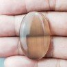 Fluorite Naturale Forma Ovale Piatto Cabochon Liscio Fatto a Mano 35X22X6mm 8,95gm 1pz