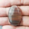 Fluorite Naturale Forma Ovale Piatto Cabochon Liscio Fatto a Mano 34X22X6mm 10,00gm 1pz