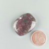 Lepidolite Naturale Forma Cuscino Piatto Cabochon Liscio Fatto a Mano 26X20mm 5,82gm 1pz