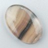 Fluorite Naturale Forma Goccia Piatto Cabochon Liscio Fatto a Mano 31X17X6mm 6,05gm 1pz