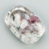 Lepidolite Naturale Forma Cuscino Piatto Cabochon Liscio Fatto a Mano 27X19X6mm 6,10gm 1pz