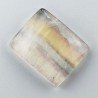 Fluorite Naturale Forma Cuscino Piatto Cabochon Liscio Fatto a Mano 26X21X7mm 10,30gm 1pz