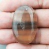 Fluorite Naturale Forma Ovale Piatto Cabochon Liscio Fatto a Mano 38X24mm 14,34gm 1pz