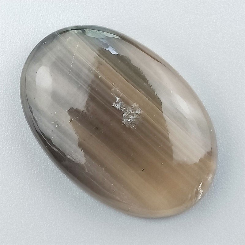 Fluorite Naturale Forma Ovale Piatto Cabochon Liscio Fatto a Mano 35X23mm 12,05gm 1 pz