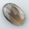 Fluorite Naturale Forma Ovale Piatto Cabochon Liscio Fatto a Mano 35X23mm 12,05gm 1 pz