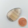 Fluorite Naturale Forma Goccia Piatto Cabochon Liscio Fatto a Mano 30X20X5mm 5,80gm 1pz