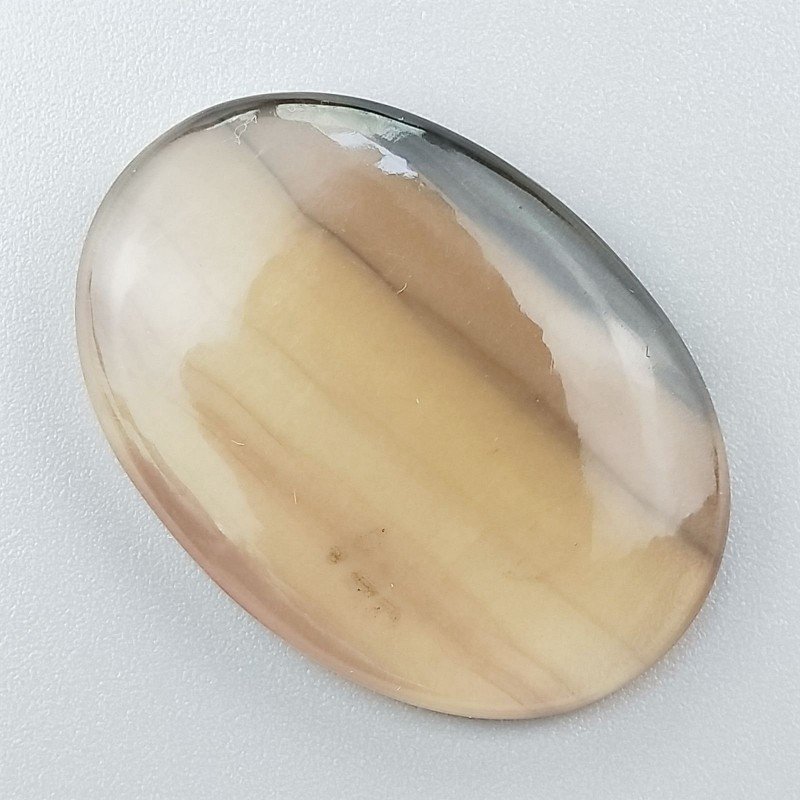 Fluorite Naturale Forma Ovale Piatto Cabochon Liscio Fatto a Mano 37X26mm 11,70gm 1pz