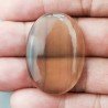 Fluorite Naturale Forma Ovale Piatto Cabochon Liscio Fatto a Mano 37X26mm 11,70gm 1pz