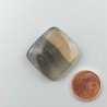 Fluorite Naturale Forma Cuscino Piatto Cabochon Liscio Fatto a Mano 24X24X5mm 7,30gm 1pz