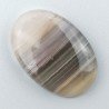 Fluorite Naturale Forma Ovale Piatto Cabochon Liscio Fatto a Mano 32X22mm 8,88gm 1pz