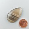 Fluorite Naturale Forma Goccia Piatto Cabochon Liscio Fatto a Mano 34X21mm 7,73gm 1pz