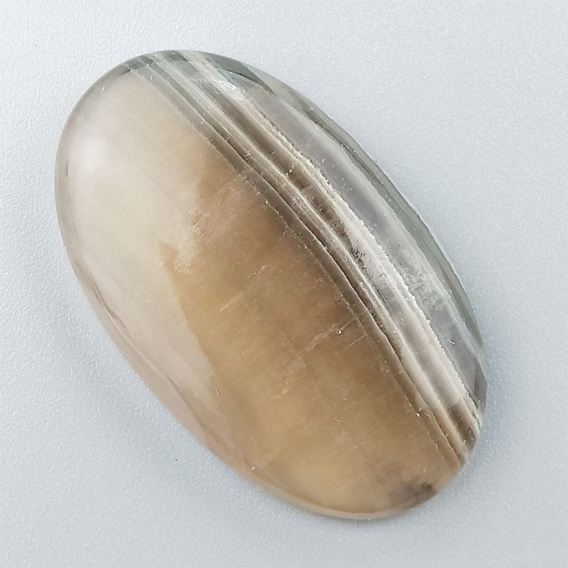 Fluorite Naturale Forma Ovale Piatto Cabochon Liscio Fatto a Mano 48X25X6mm 13,60gm 1pz