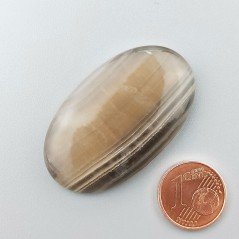 Fluorite Naturale Forma Ovale Piatto Cabochon Liscio Fatto a Mano 48X25X6mm 13,60gm 1pz