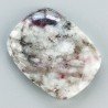Lepidolite Naturale Forma Cuscino Piatto Cabochon Liscio Fatto a Mano 25X20X5mm 4,85gm 1pz