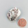 Lepidolite Naturale Forma Cuscino Piatto Cabochon Liscio Fatto a Mano 25X20X5mm 4,85gm 1pz