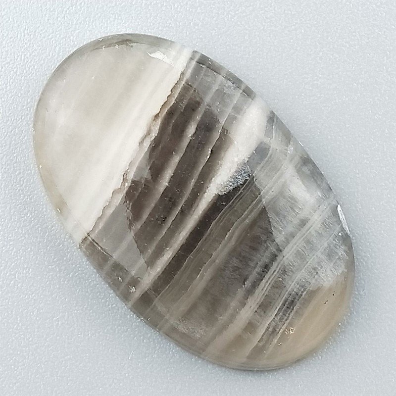 Fluorite Naturale Forma Ovale Piatto Cabochon Liscio Fatto a Mano 31X29mm 6,24gm 1pz