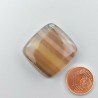 Fluorite Naturale Forma Cuscino Piatto Cabochon Liscio Fatto a Mano 27X25mm 12,87gm 1pz