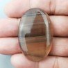 Fluorite Naturale Forma Ovale Piatto Cabochon Liscio Fatto a Mano 45X30mm 19,42gm 1pz