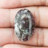 Lepidolite Naturale Forma Ovale Piatto Cabochon Liscio Fatto a Mano 27X17mm 4,70gm 1pz