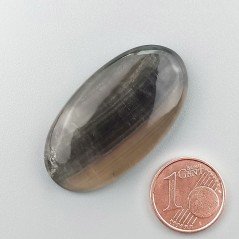 Fluorite Naturale Forma Ovale Piatto Cabochon Liscio Fatto a Mano 38X21mm 10,35gm 1pz