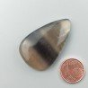 Fluorite Naturale Forma Goccia Piatto Cabochon Liscio Fatto a Mano 40X25X6mm 12,50gm 1pz
