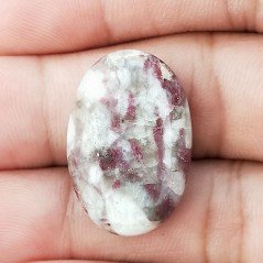 Cabochon di Lepidolite Naturale Ovale, Piatto e Liscio, 26x17x5 mm, 4,30 g, Fatto a Mano Cabochon di Lepidolite Naturale Ovale, Piatto e Liscio, 26x17x5 mm, 4,30 g, Fatto a Mano
