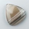 Fluorite Naturale Forma Goccia Piatto Cabochon Liscio Fatto a Mano 27X24mm 7,23gm 1pz