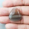 Fluorite Naturale Forma Goccia Piatto Cabochon Liscio Fatto a Mano 27X24mm 7,23gm 1pz