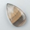 Fluorite Naturale Forma Goccia Piatto Cabochon Liscio Fatto a Mano 29X18X6mm 5,80gm 1pz