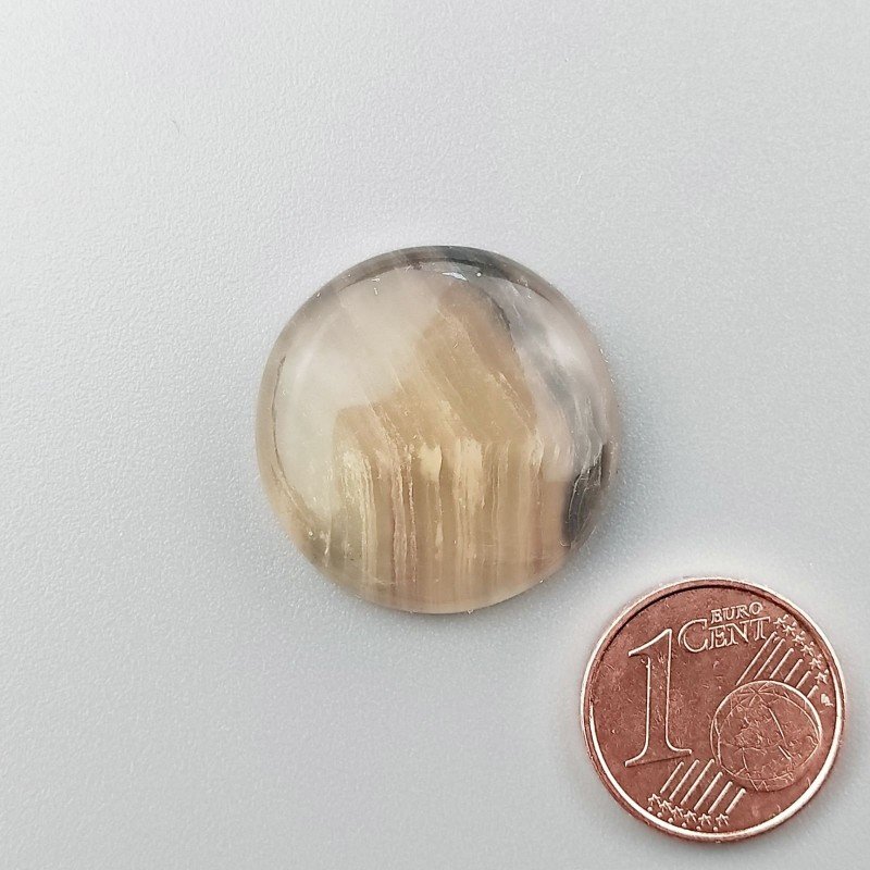 Fluorite Naturale Forma Tondo Piatto Cabochon Liscio Fatto a Mano 22X22X5mm 5,75gm 1pz Fluorite Naturale Forma Tondo Piatto Cabochon Liscio Fatto a Mano 22X22X5mm 5,75gm 1pz