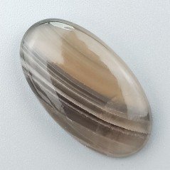 Fluorite Naturale Forma Ovale Piatto Cabochon Liscio Fatto a Mano 37X20mm 9,47gm 1pz