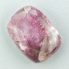 Lepidolite Naturale Forma Cuscino Piatto Cabochon Liscio Fatto a Mano 19X14X6mm 3,55gm 1pz