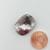 Lepidolite Naturale Forma Cuscino Piatto Cabochon Liscio Fatto a Mano 20X15mm 2,65gm 1pz