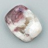 Lepidolite Naturale Forma Cuscino Piatto Cabochon Liscio Fatto a Mano 20X15X6mm 3,50gm 1pz