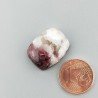 Lepidolite Naturale Forma Cuscino Piatto Cabochon Liscio Fatto a Mano 20X15X6mm 3,50gm 1pz