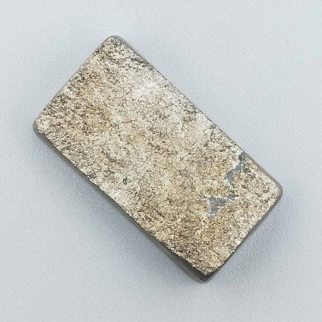 Pirite Grezzo Naturale Forma Rettangolare Piatto Cabochon Grezzo Lati Lisci Fatto a Mano 29X16X6mm 9,70gm 1pz