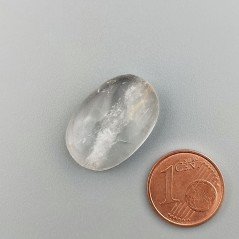 Quarzo Rutilato Oro Naturale Forma Ovale Piatto Cabochon Liscio Fatto a Mano 23X15X7mm 19,65 Carati 1pz