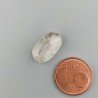 Quarzo Rutilato Oro Naturale Forma Ovale Piatto Cabochon Liscio Fatto a Mano 18X12X4mm 8,65 Carati 1pz