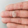 Quarzo Rutilato Oro Naturale Forma Ovale Piatto Cabochon Liscio Fatto a Mano 18X12X4mm 8,65 Carati 1pz