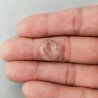 Quarzo Rutilato Oro Naturale Forma Tondo Piatto Cabochon Liscio Fatto a Mano 14X14X4mm 6,50 Carati 1pz