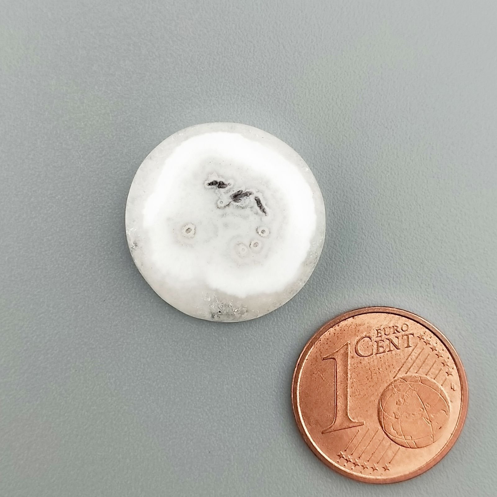 Quarzo Solare Naturale Forma Tondo Piatto Cabochon Liscio Fatto a Mano 19X19X4mm 13,00 Carati 1pz