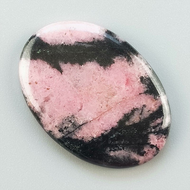 Rodonite Naturale Forma Ovale Piatto Cabochon Liscio Fatto a Mano 36X25X4mm 8,35gm 1pz Rodonite Naturale Forma Ovale Piatto Cabochon Liscio Fatto a Mano 36X25X4mm 8,35gm 1pz